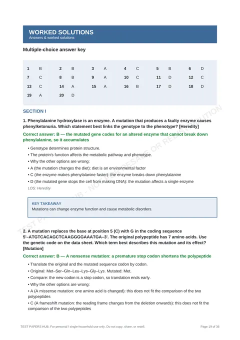Solutions preview