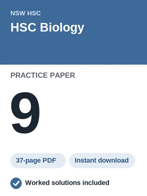 HSC Biology Practice Paper 9