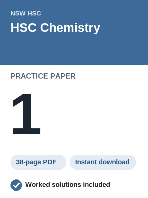 HSC Chemistry Practice Paper 1