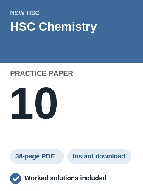 HSC Chemistry Practice Paper 10