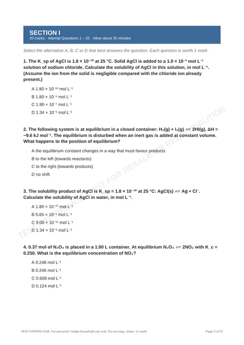 Questions preview