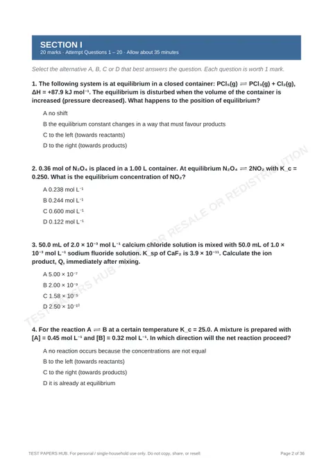 Questions preview