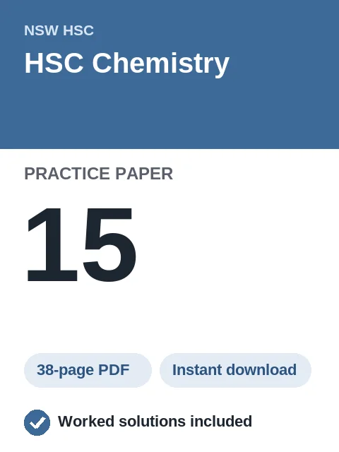 HSC Chemistry Practice Paper 15