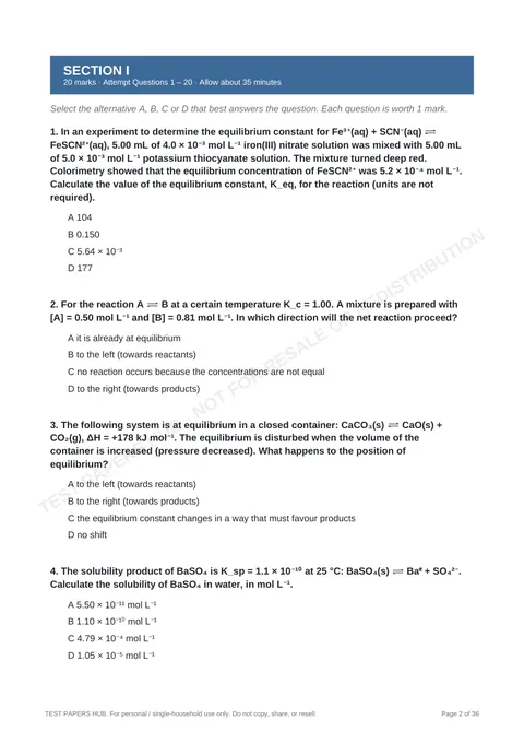 Questions preview