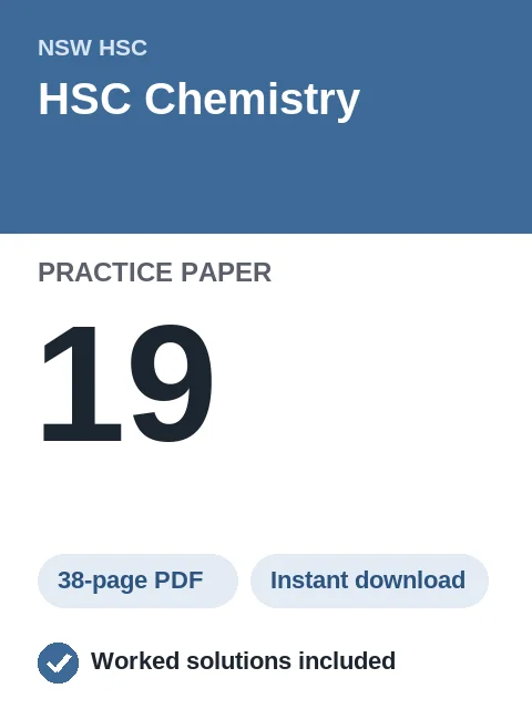 HSC Chemistry Practice Paper 19