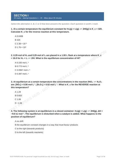Questions preview