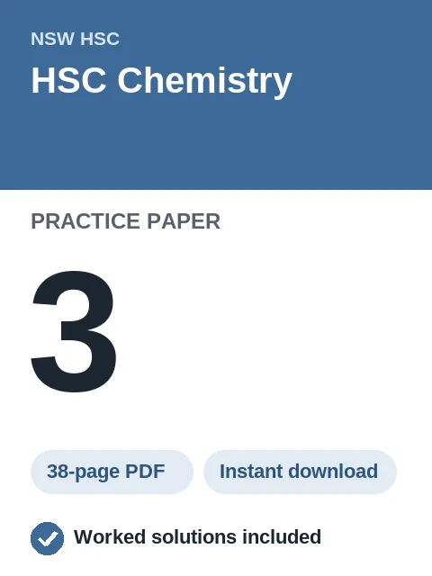 HSC Chemistry Practice Paper 3