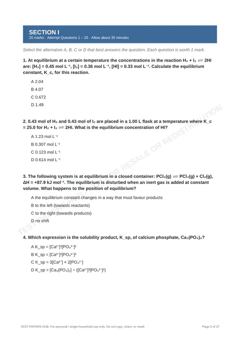 Questions preview