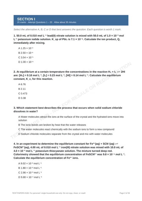 Questions preview