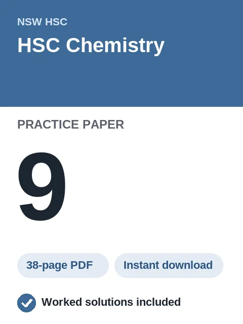 HSC Chemistry Practice Paper 9