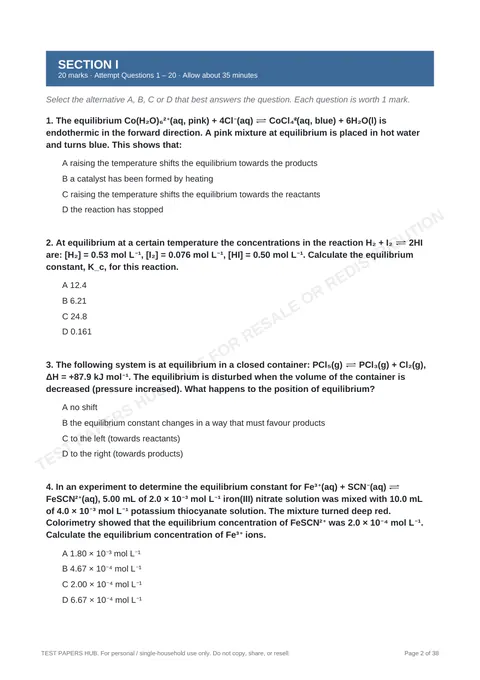 Questions preview