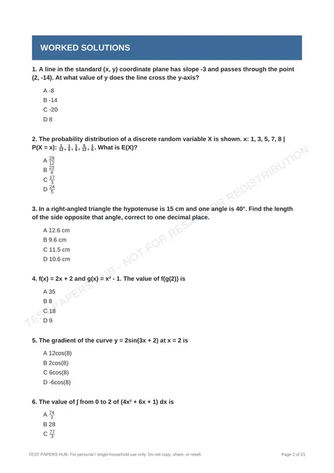 Questions preview