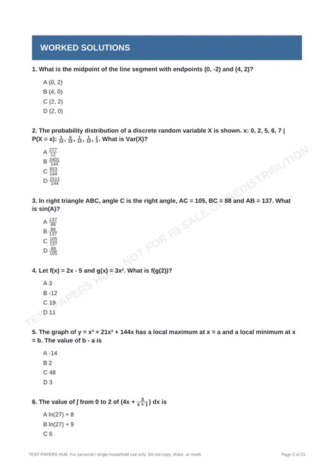 Questions preview
