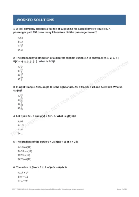 Questions preview