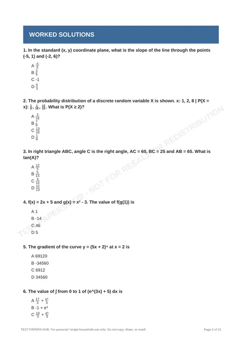 Questions preview