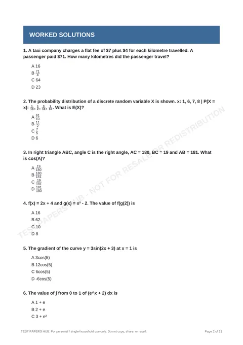 Questions preview
