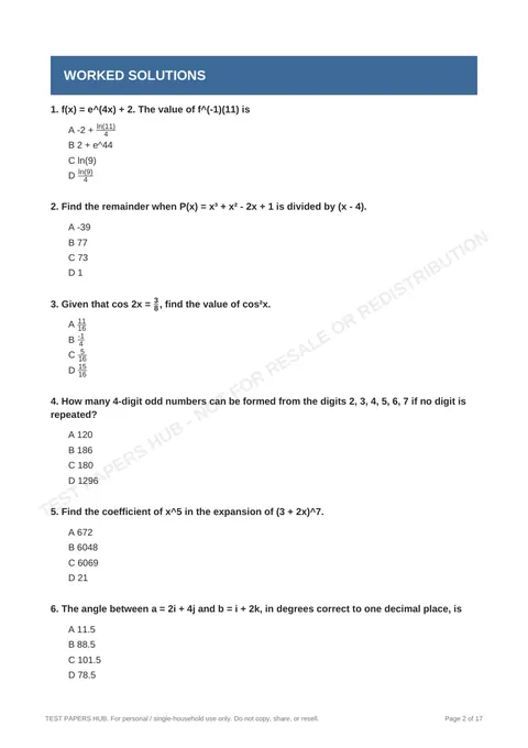 Questions preview