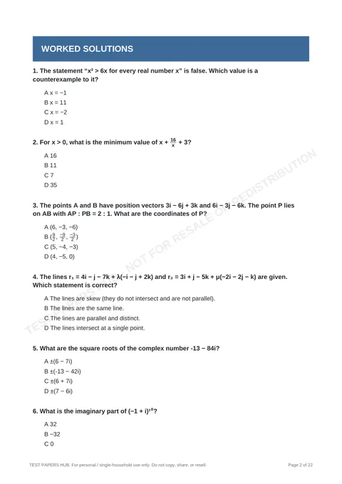 Questions preview