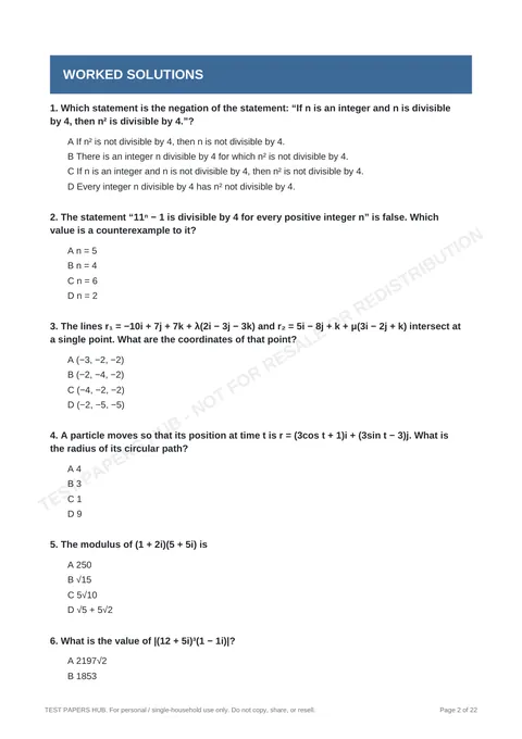 Questions preview