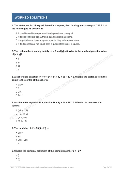 Questions preview