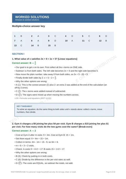 Solutions preview