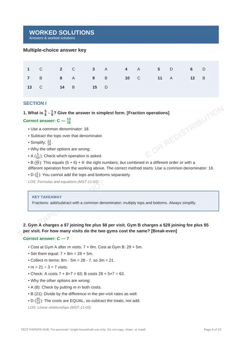 Solutions preview