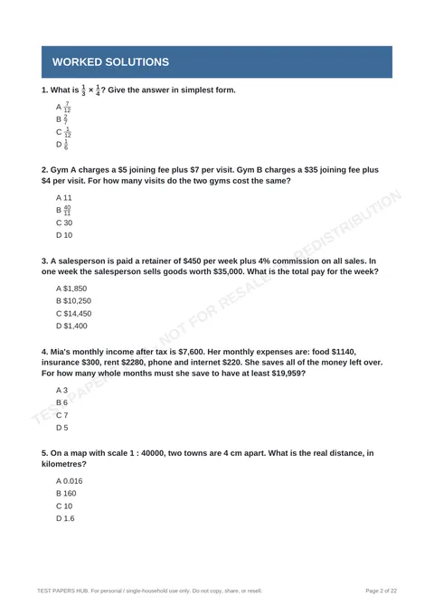 Questions preview