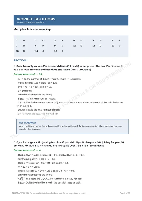 Solutions preview