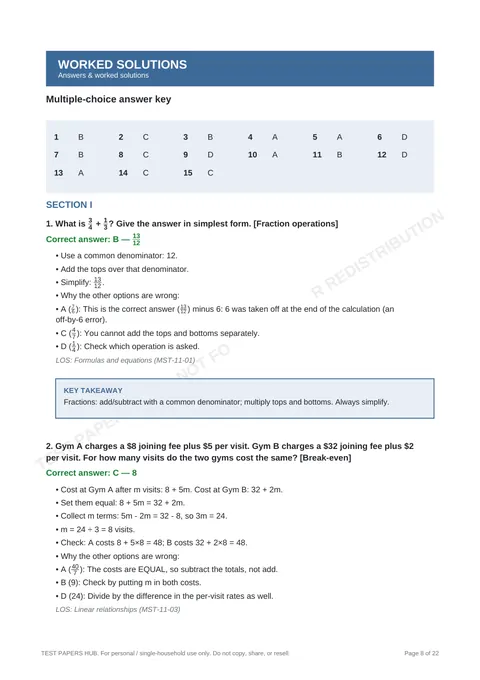 Solutions preview