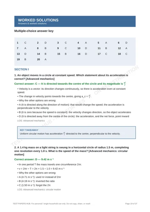 Solutions preview