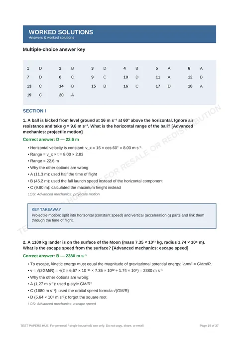 Solutions preview