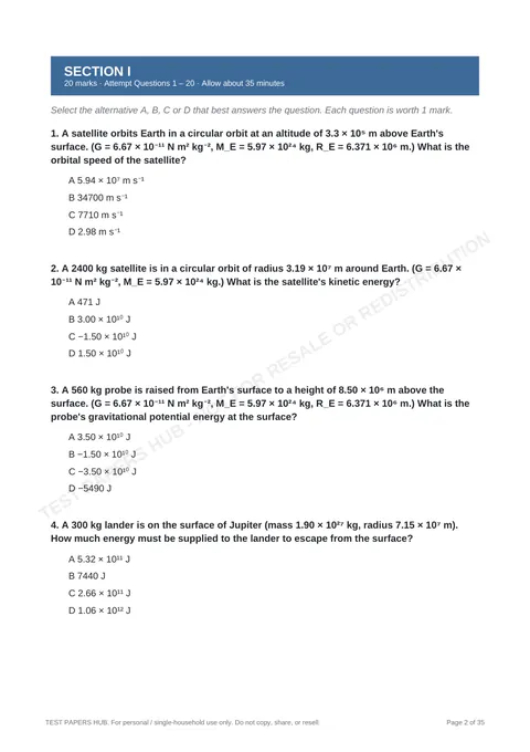 Questions preview