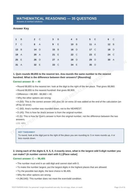 Solutions preview