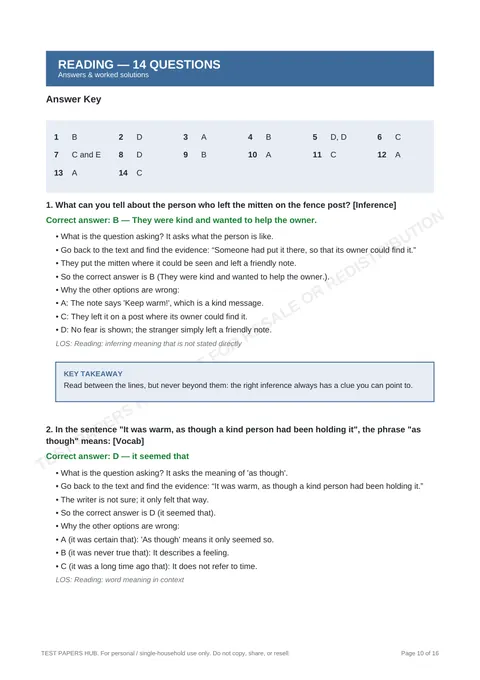 Solutions preview