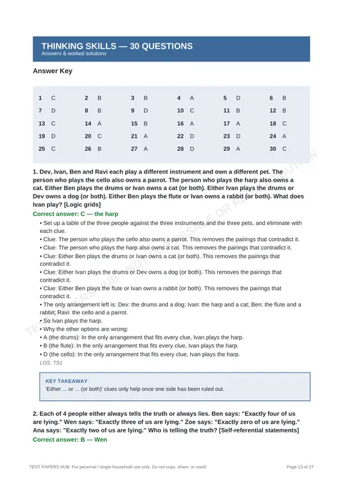 Solutions preview