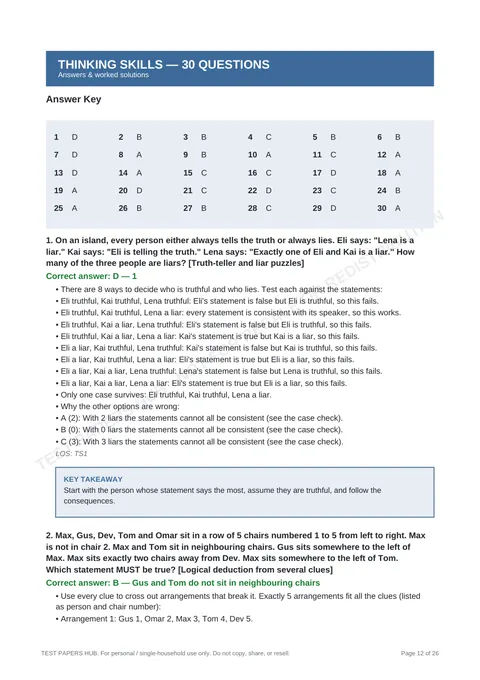 Solutions preview