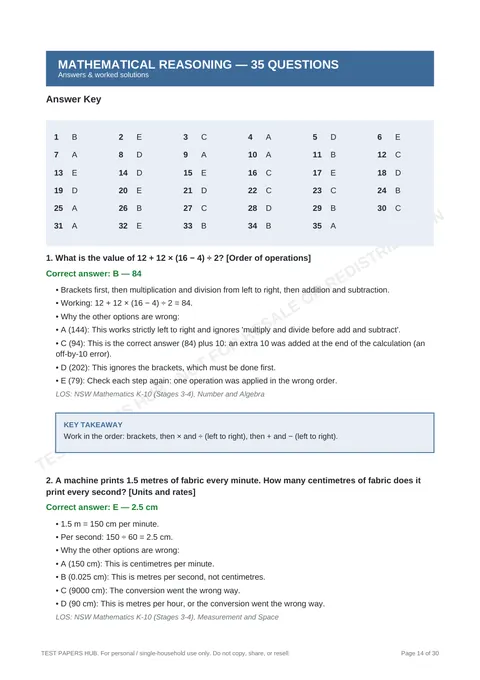 Solutions preview