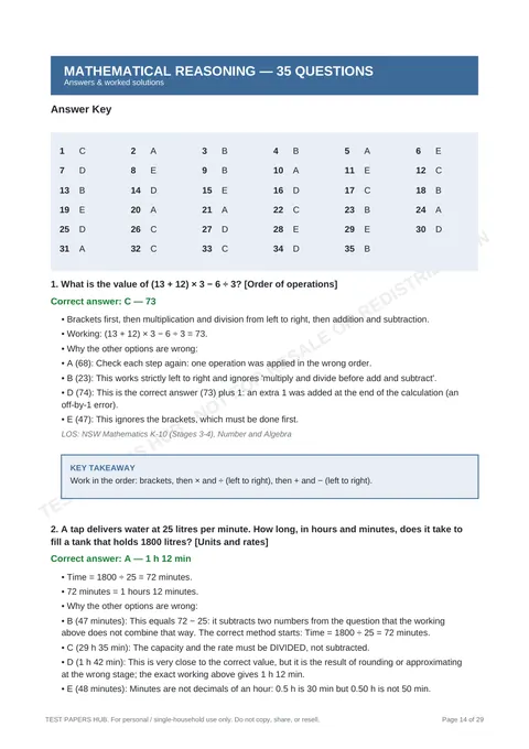 Solutions preview