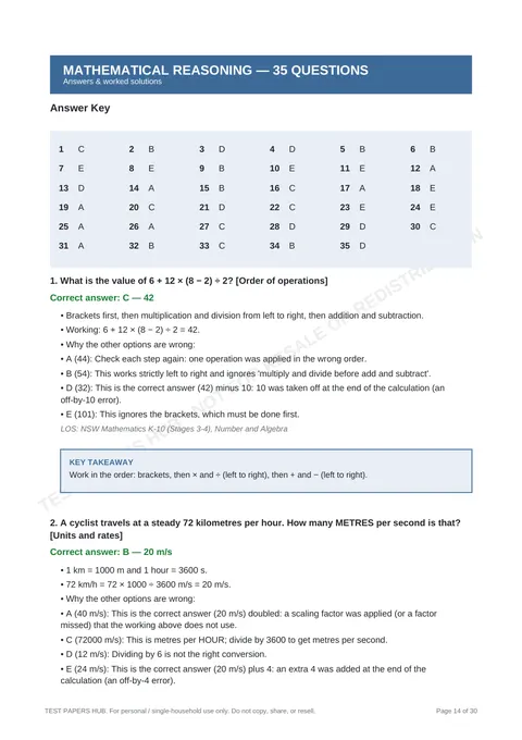 Solutions preview