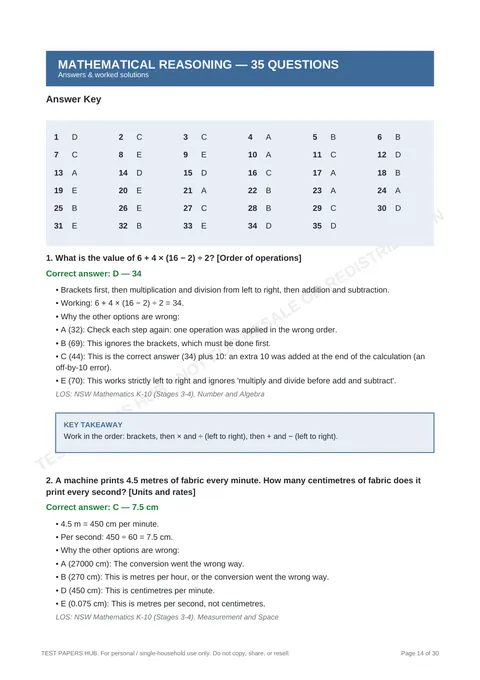 Solutions preview