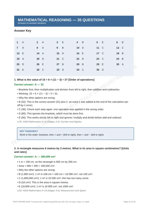 Solutions preview