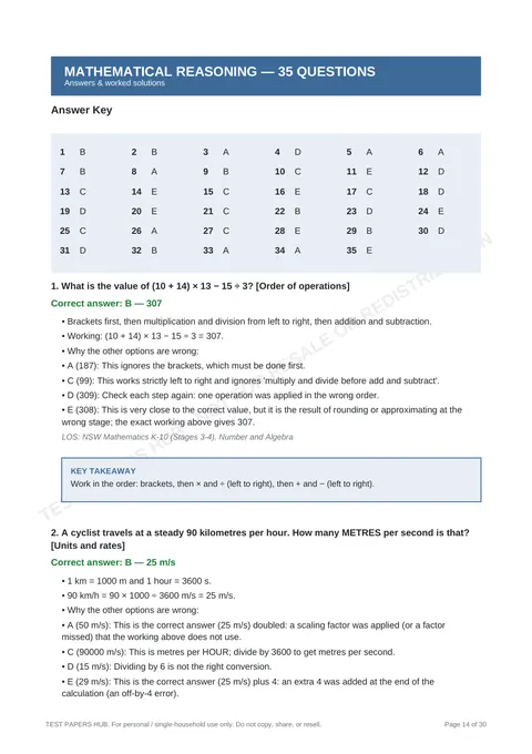 Solutions preview