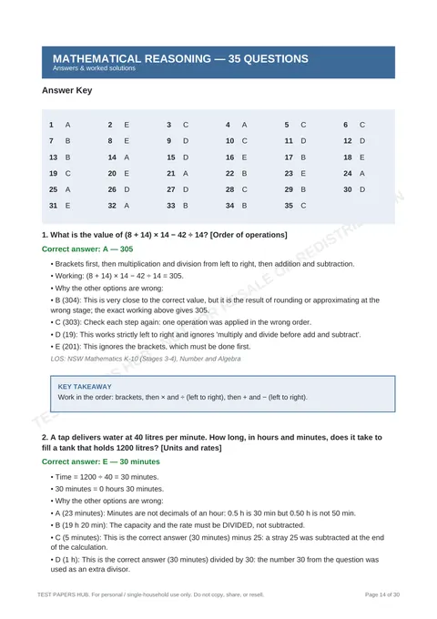 Solutions preview