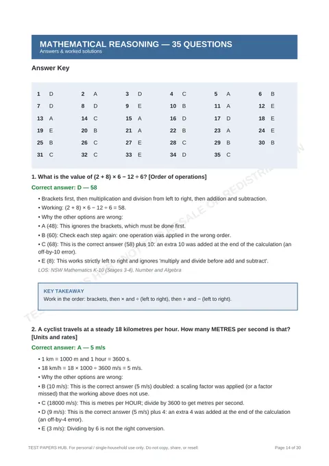 Solutions preview