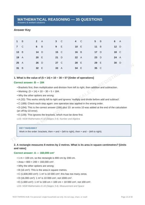 Solutions preview