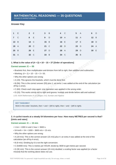 Solutions preview