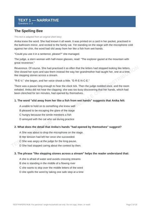 Questions preview