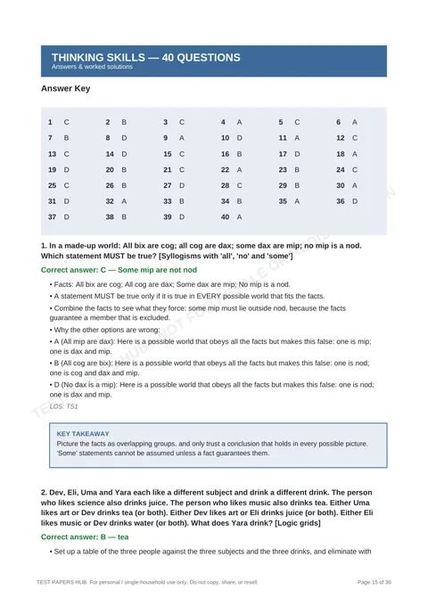 Solutions preview