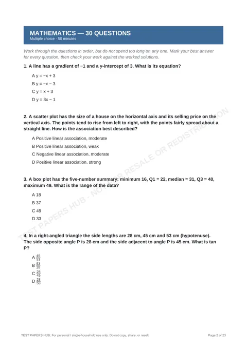 Questions preview