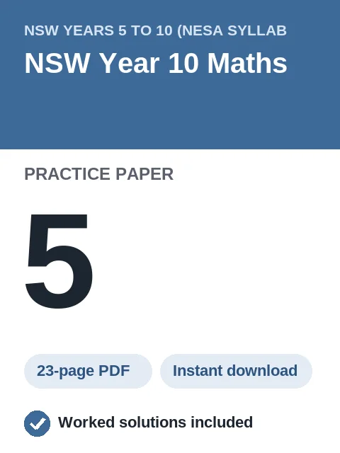 NSW Year 10 Maths Practice Paper 5